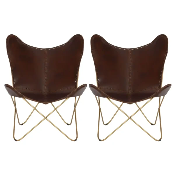 Leather Butterfly Chair - SAINT STAG