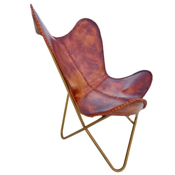 Leather Butterfly Chair - SAINT STAG