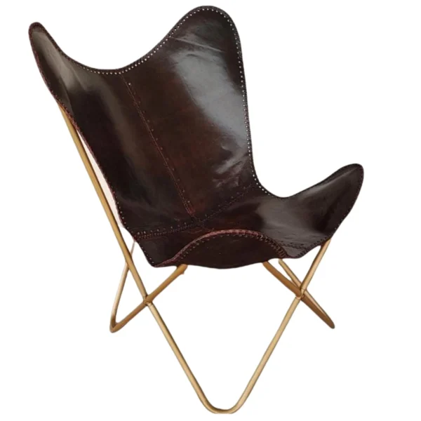 Leather Butterfly Chair - SAINT STAG