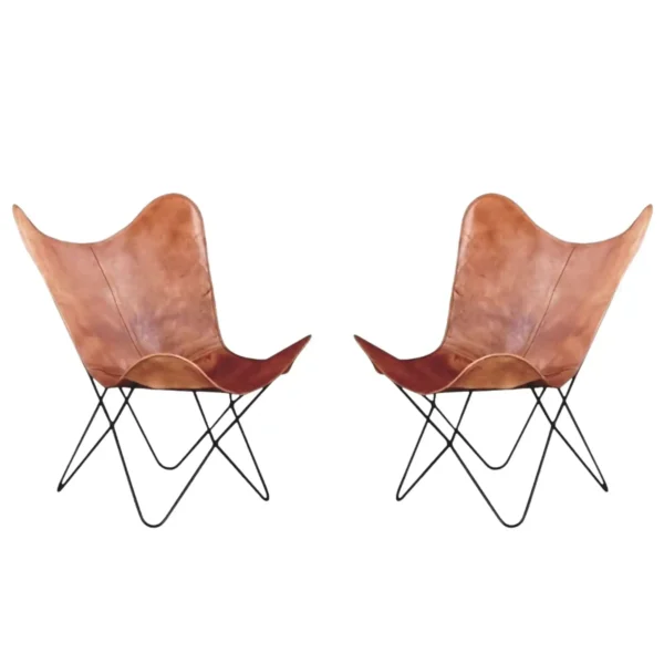 Leather Butterfly Chair - SAINT STAG