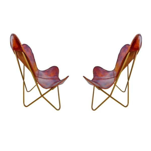 Leather Butterfly Chair - SAINT STAG