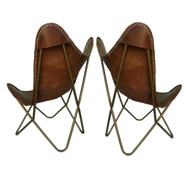 Leather Butterfly Chair - SAINT STAG