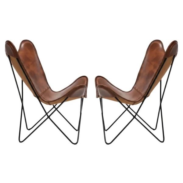 Leather Butterfly Chair - SAINT STAG