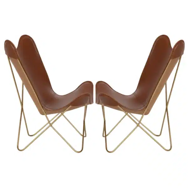 Leather Butterfly Chair - SAINT STAG