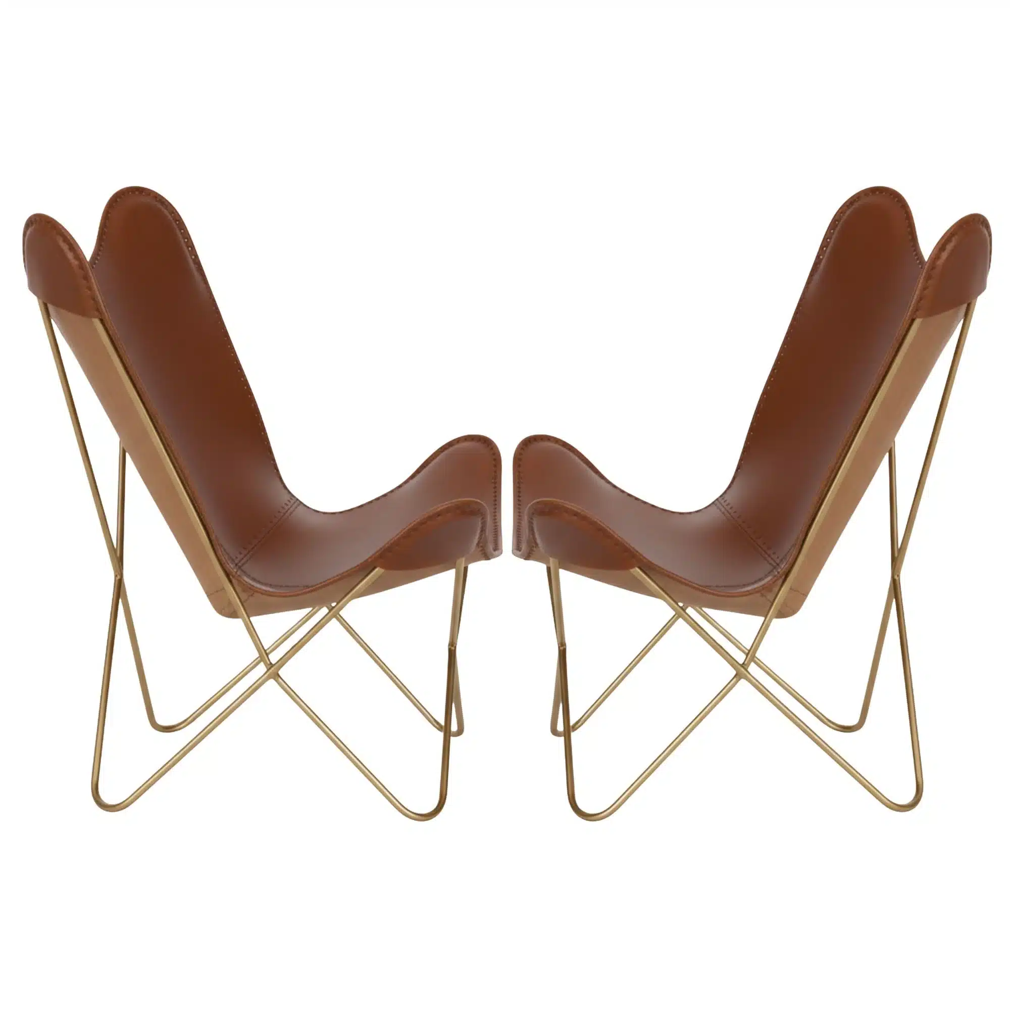 Leather Butterfly Chair - SAINT STAG