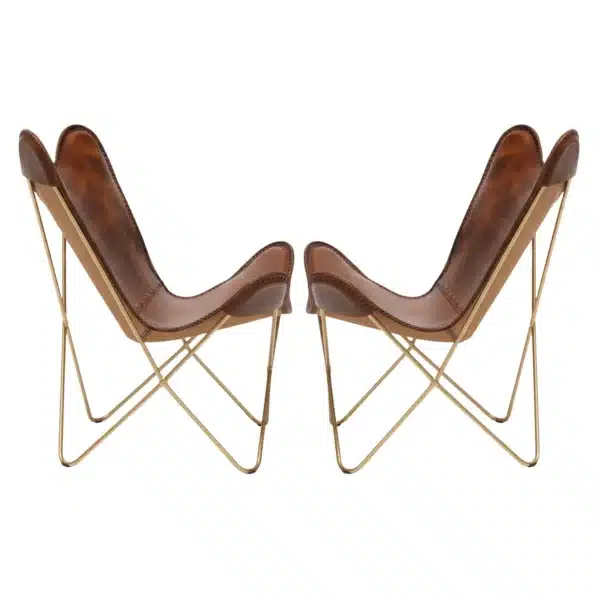 Leather Butterfly Chair - SAINT STAG