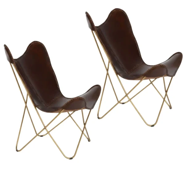 Leather Butterfly Chair - SAINT STAG