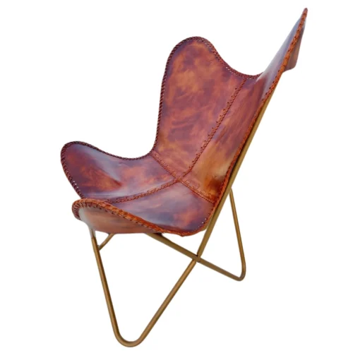 Leather Butterfly Chair - SAINT STAG