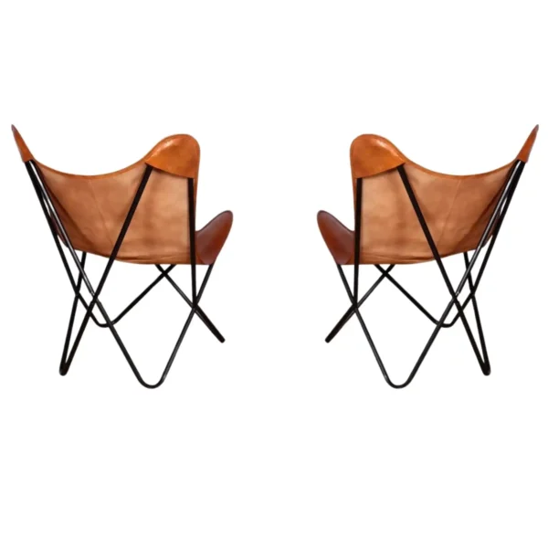 Leather Butterfly Chair - SAINT STAG