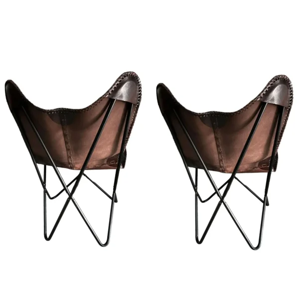 Leather Butterfly Chair - SAINT STAG