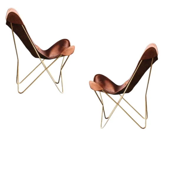 Leather Butterfly Chair - SAINT STAG