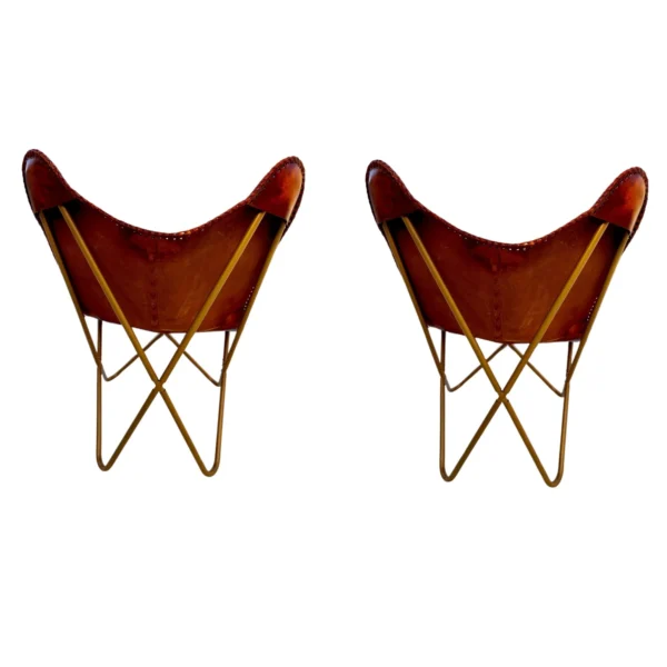 Leather Butterfly Chair - SAINT STAG