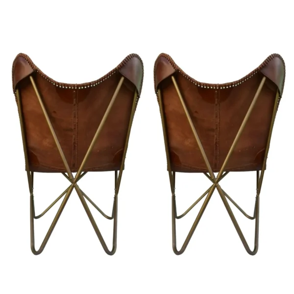 Leather Butterfly Chair - SAINT STAG