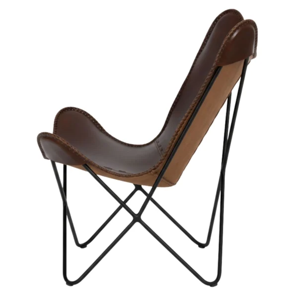 Leather Butterfly Chair - SAINT STAG