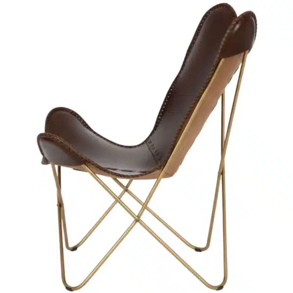 Leather Butterfly Chair - SAINT STAG