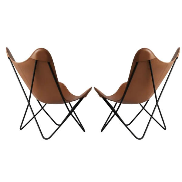 Leather Butterfly Chair - SAINT STAG