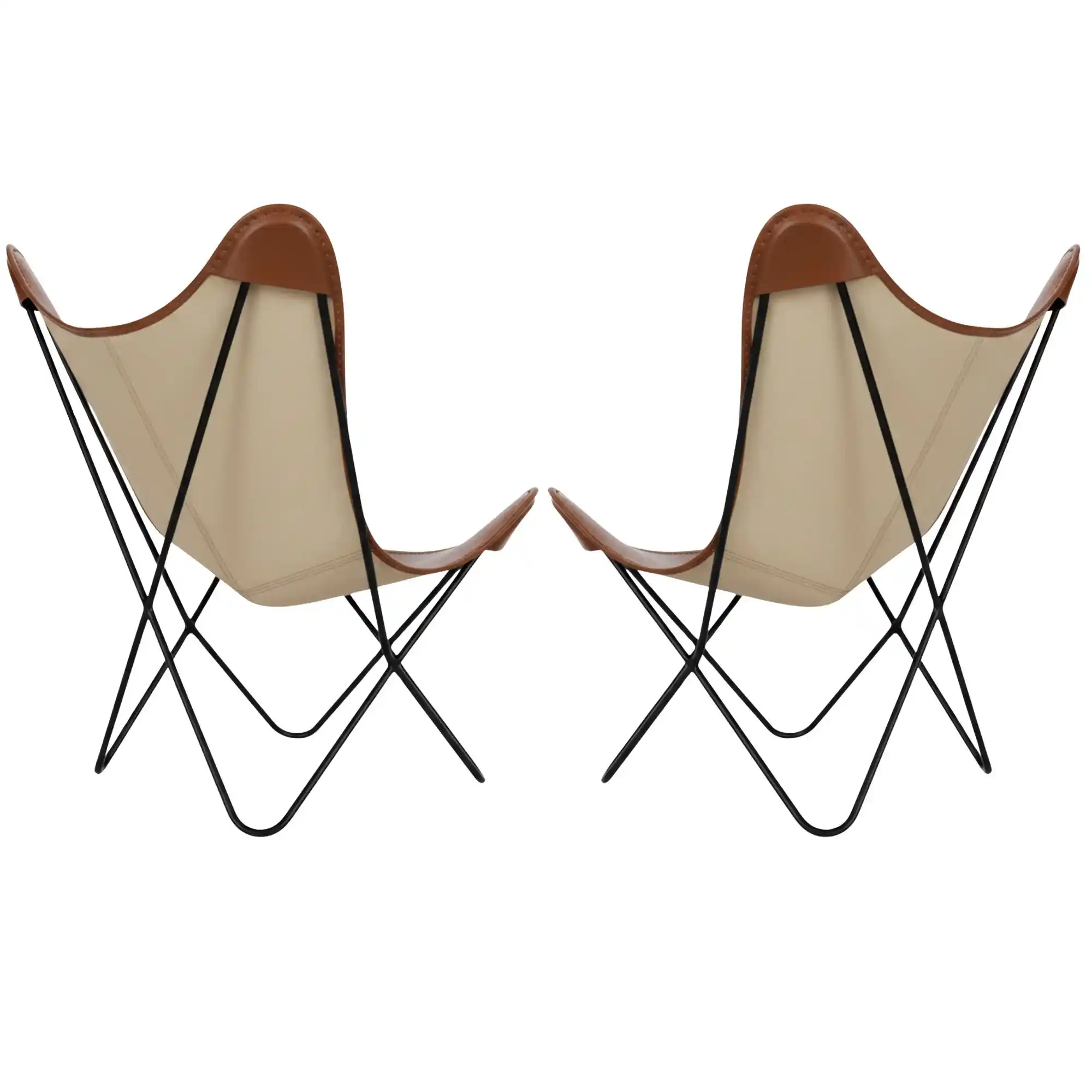 Leather Butterfly Chair - SAINT STAG