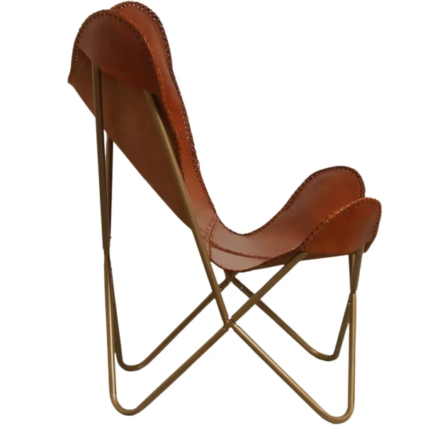 Leather Butterfly Chair - SAINT STAG