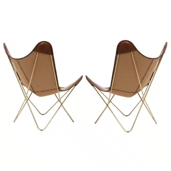 Leather Butterfly Chair - SAINT STAG