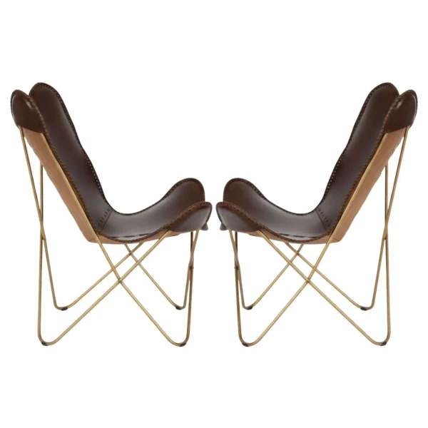 Leather Butterfly Chair - SAINT STAG