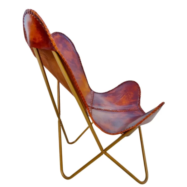 Leather Butterfly Chair - SAINT STAG