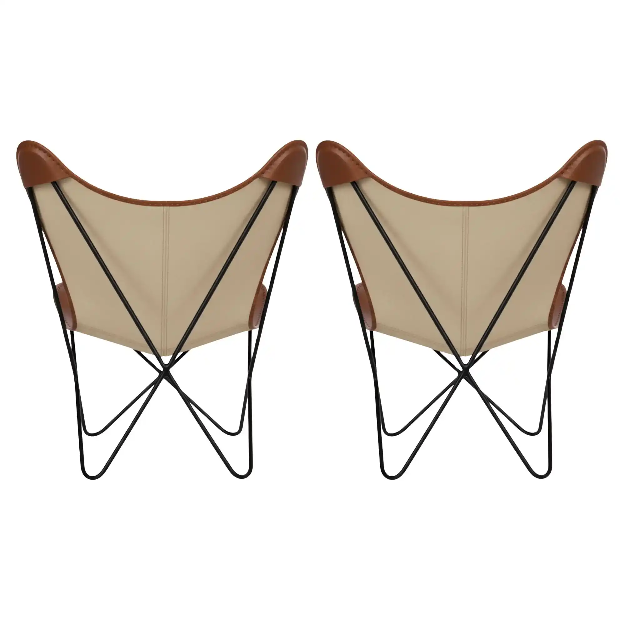 Leather Butterfly Chair - SAINT STAG
