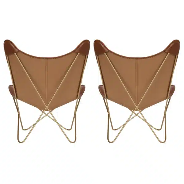 Leather Butterfly Chair - SAINT STAG