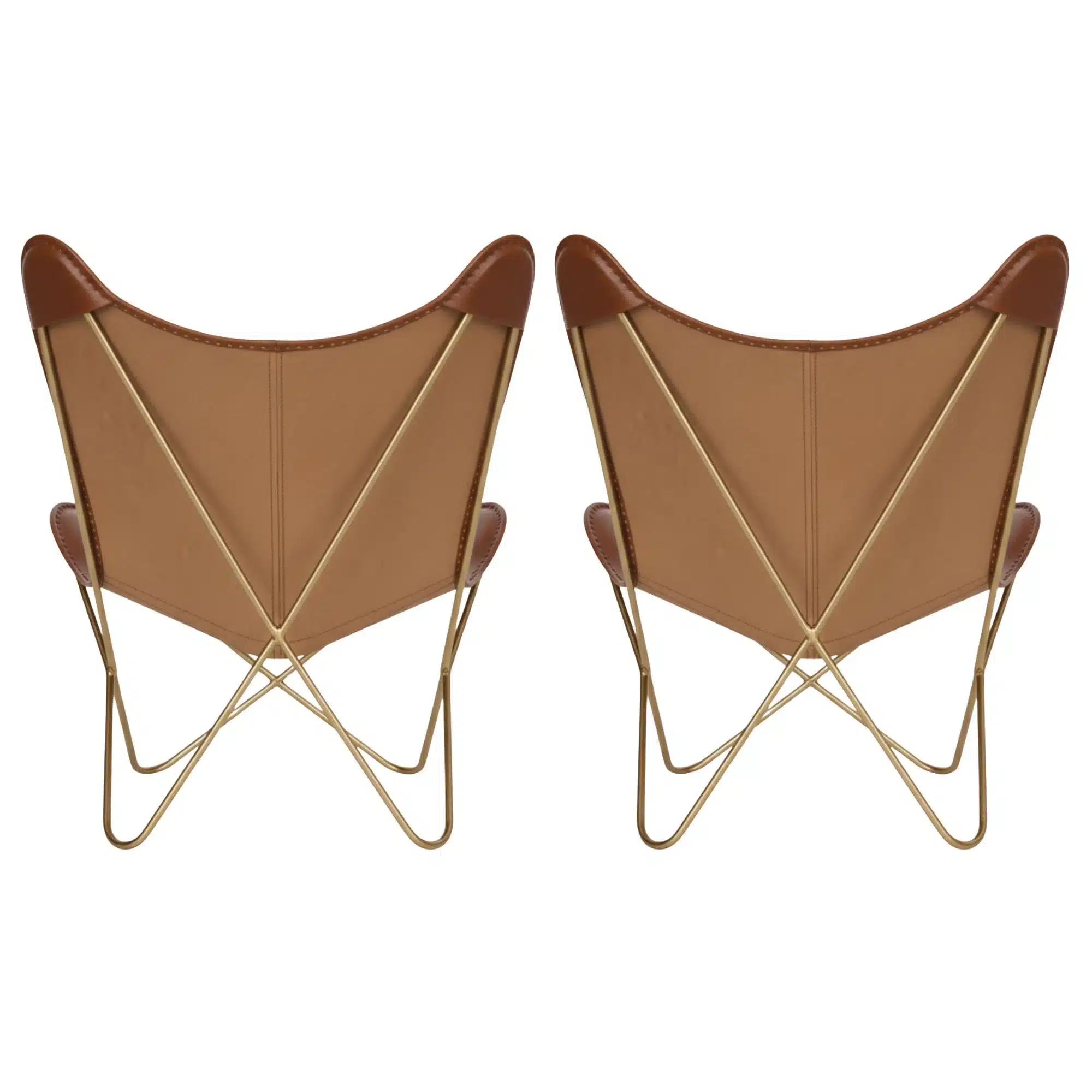 Leather Butterfly Chair - SAINT STAG