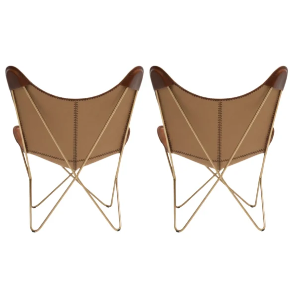 Leather Butterfly Chair - SAINT STAG