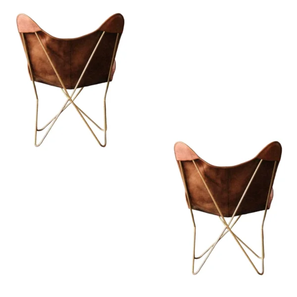 Leather Butterfly Chair - SAINT STAG