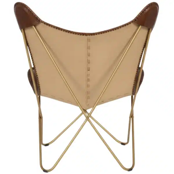 Leather Butterfly Chair - SAINT STAG