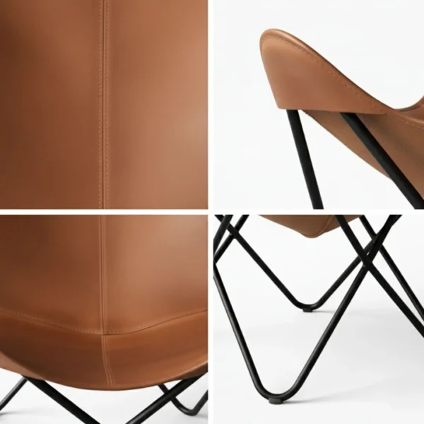 Leather Butterfly Chair - SAINT STAG