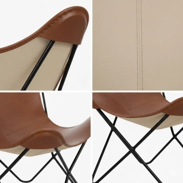 Leather Butterfly Chair - SAINT STAG