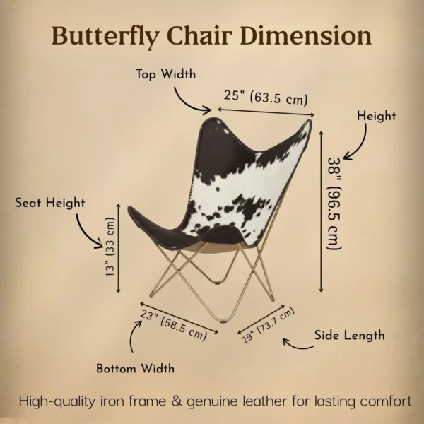 Leather Butterfly Chair - SAINT STAG