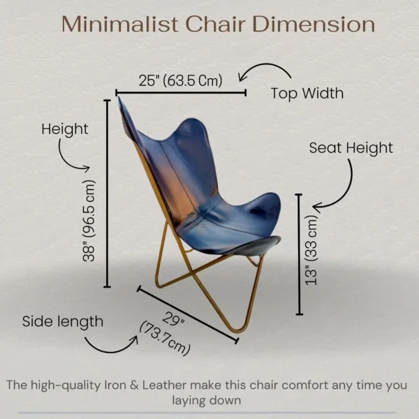 Leather Butterfly Chair - SAINT STAG