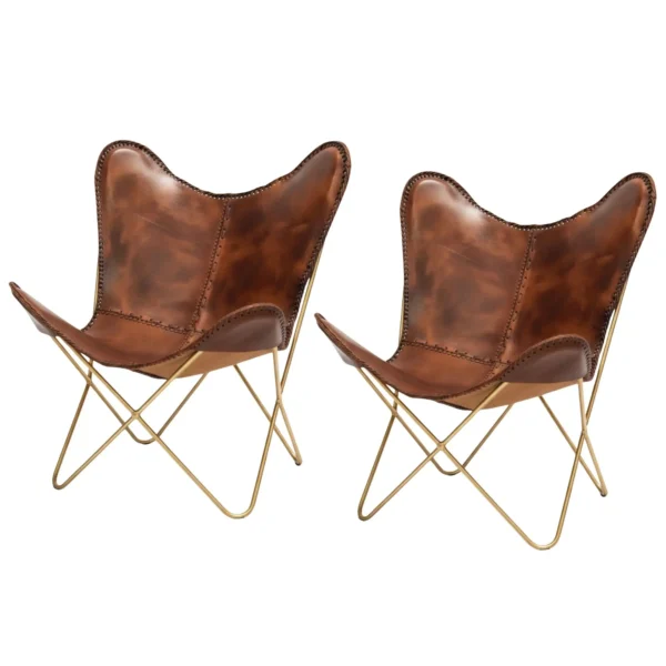 Leather Butterfly Chair - SAINT STAG