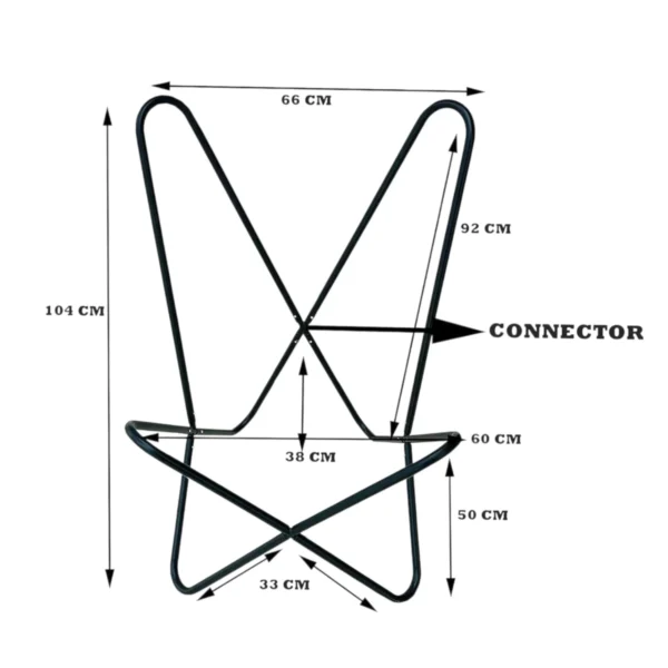 Leather Butterfly Chair Stand - SAINT STAG