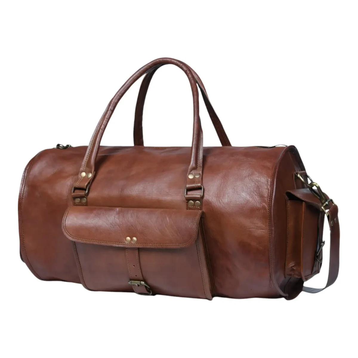 Leather Duffle Bag - SAINT STAG