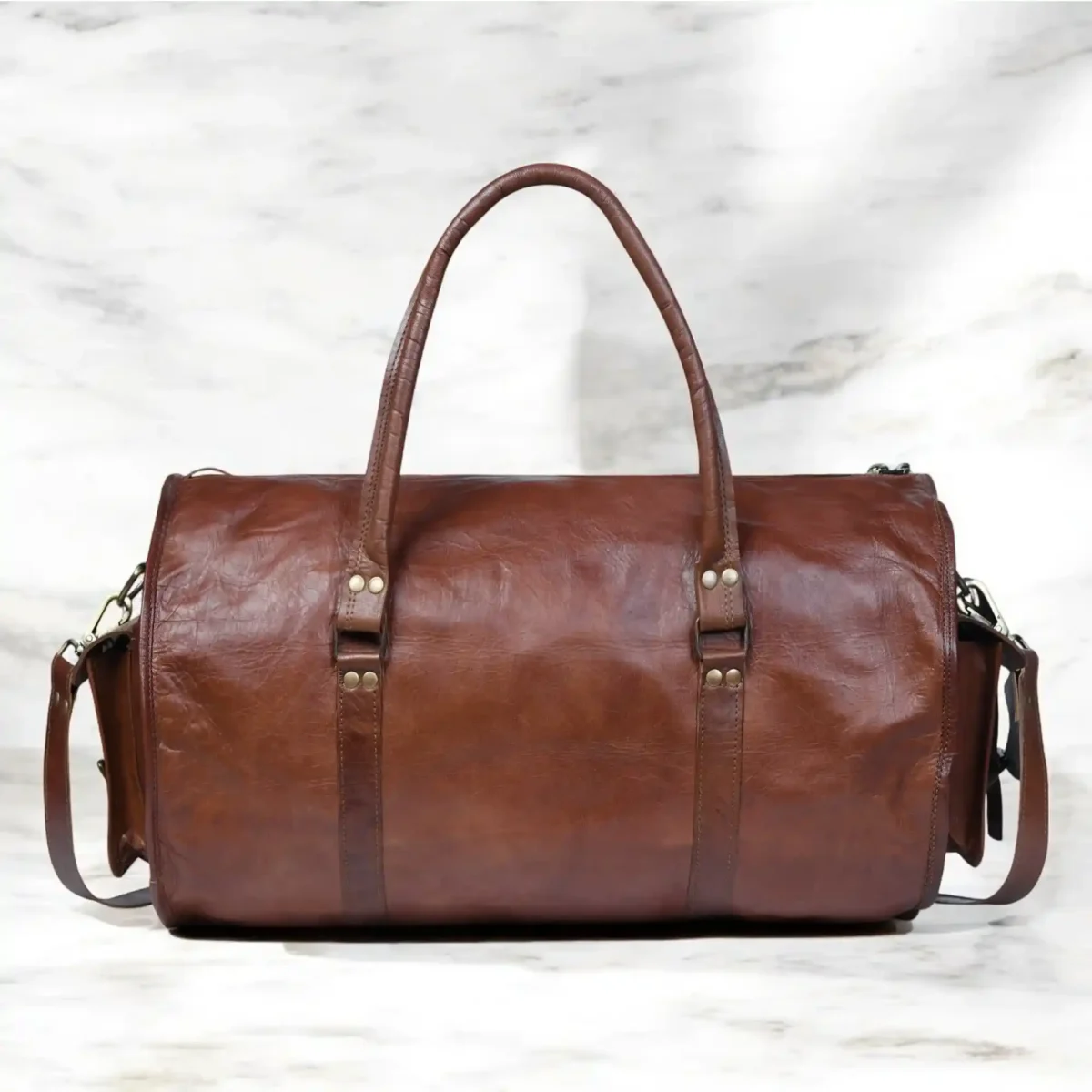 Leather Duffle Bag - SAINT STAG