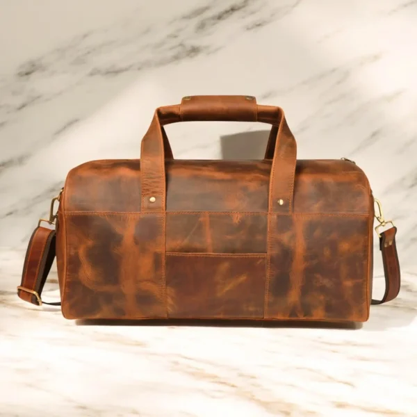 Leather Duffle Bag - SAINT STAG