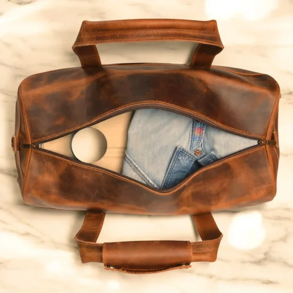 Leather Duffle Bag - SAINT STAGLeather Duffle Bag - SAINT STAG