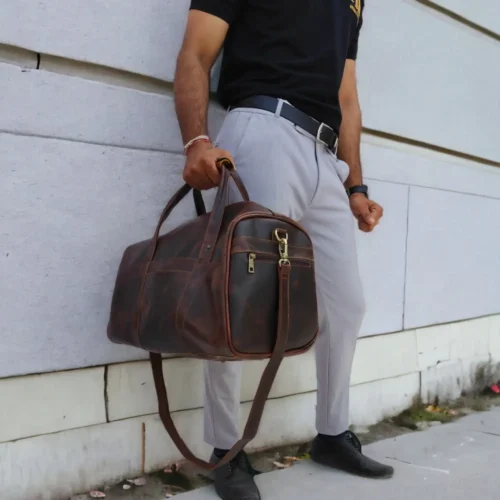 Leather Duffle Bag - SAINT STAG