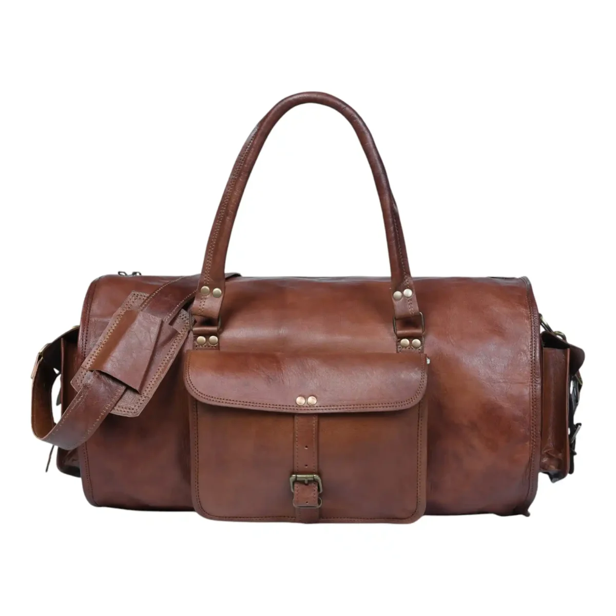 Leather Duffle Bag - SAINT STAG