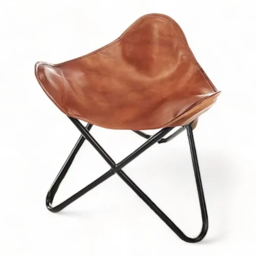 Leather Foot Stool - SAINT STAG