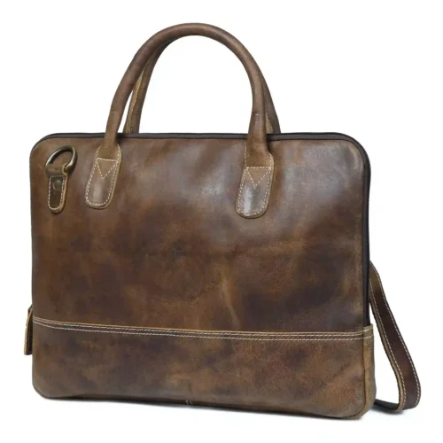 Leather Messener Bag - SAINT STAG