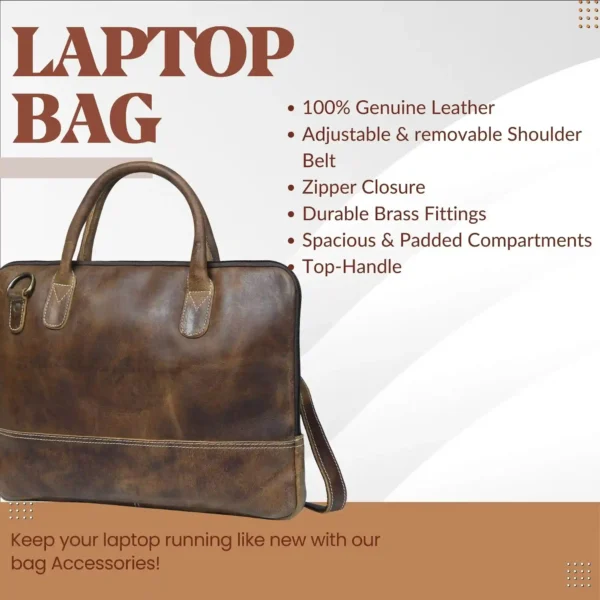 Leather Messener Bag - SAINT STAG