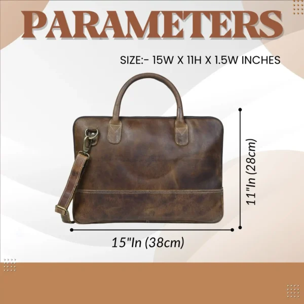 Leather Messener Bag - SAINT STAG