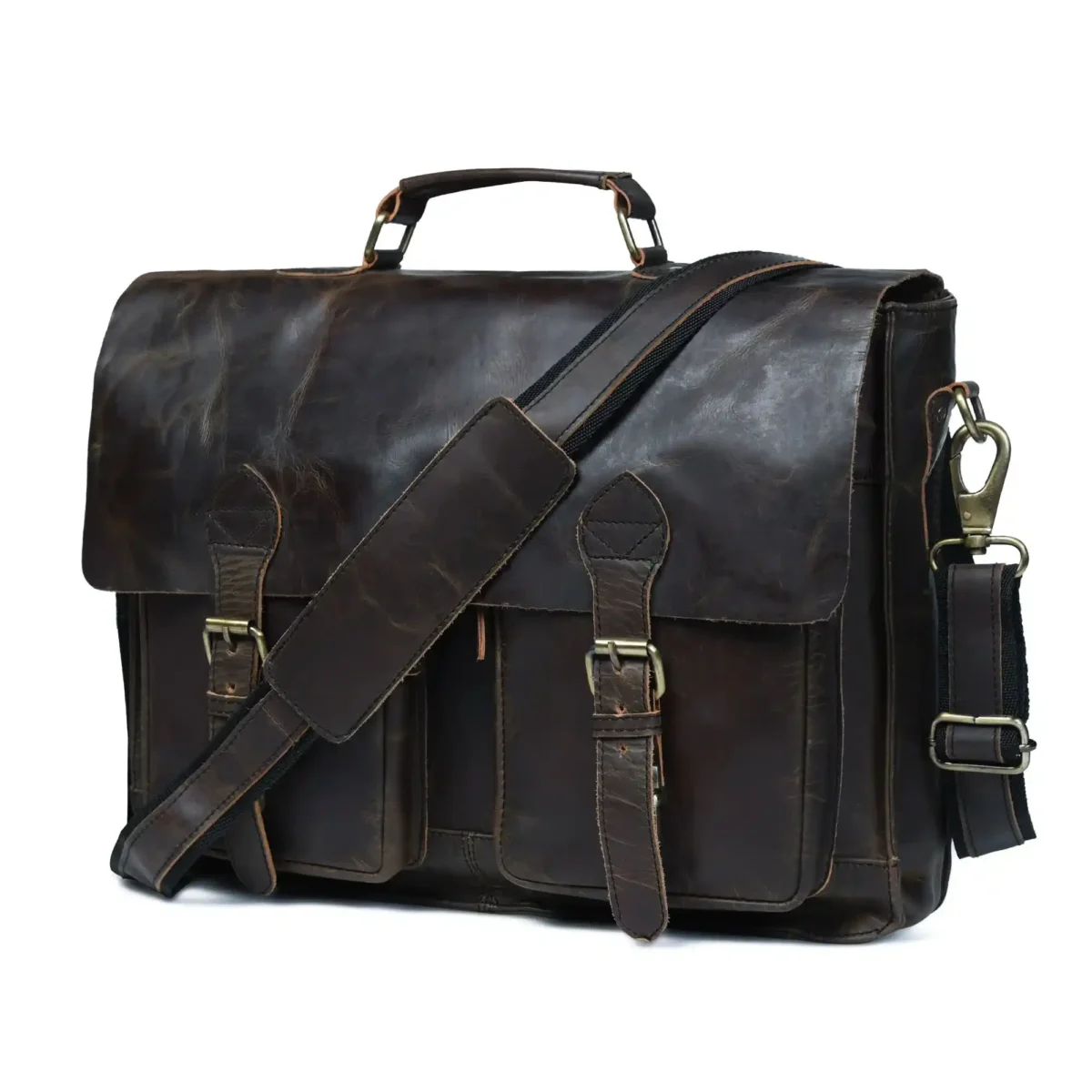 Leather Messenger Bag - SAINT STAG