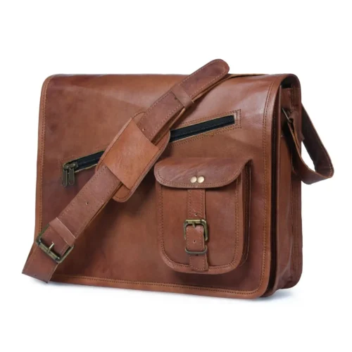 Leather Messenger Bag - SAINT STAG