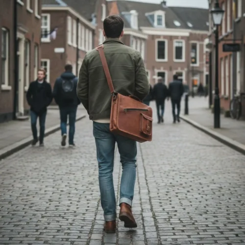 Leather Messenger Bag - SAINT STAG